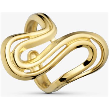 WOLFF JEWELRY ORGANIC WAVE RING – ELEGANT RING MED ORGANISK UDTRYK - 1216
